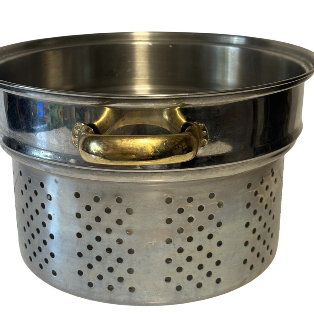VTG Command performance gold 1998 cookware stainless steel steamer strainer EUC